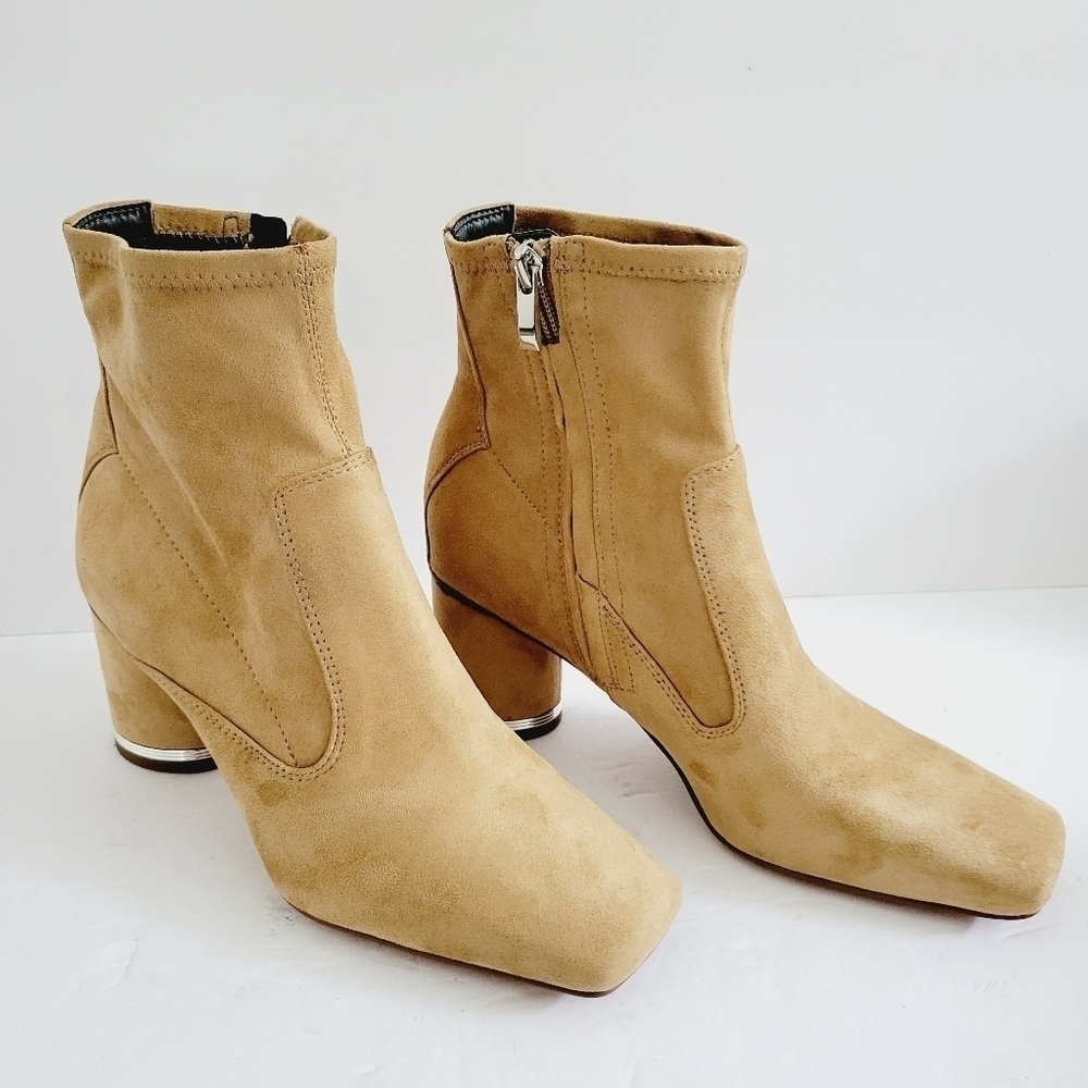 NEW Franco Sarto L-Pisabooty Beige Ankle Boot Tan Size 7.5